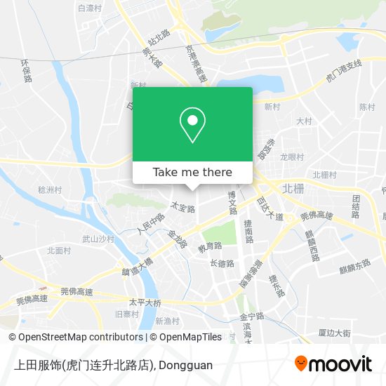 上田服饰(虎门连升北路店) map