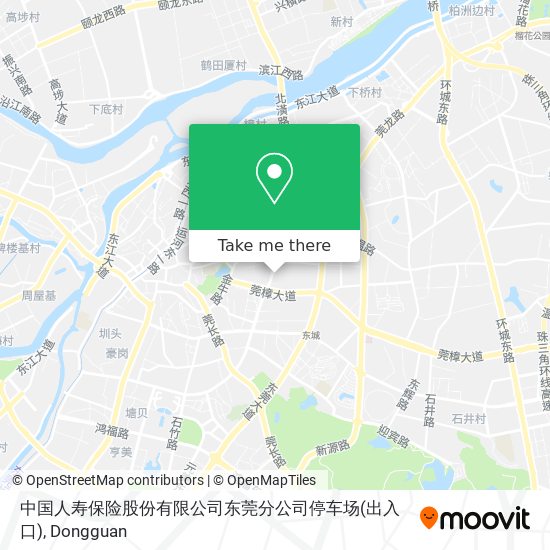 中国人寿保险股份有限公司东莞分公司停车场(出入口) map