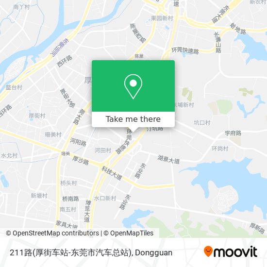211路(厚街车站-东莞市汽车总站) map