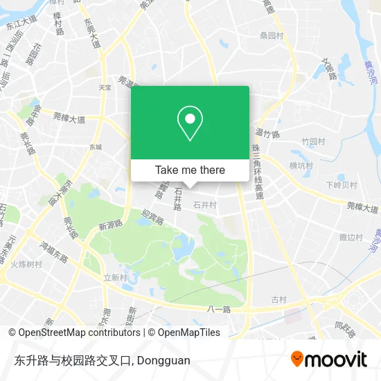 东升路与校园路交叉口 map