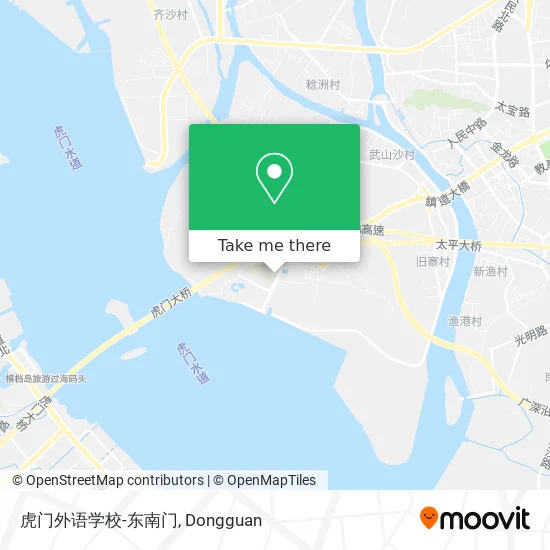 虎门外语学校-东南门 map