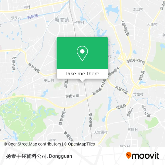 扬泰手袋辅料公司 map