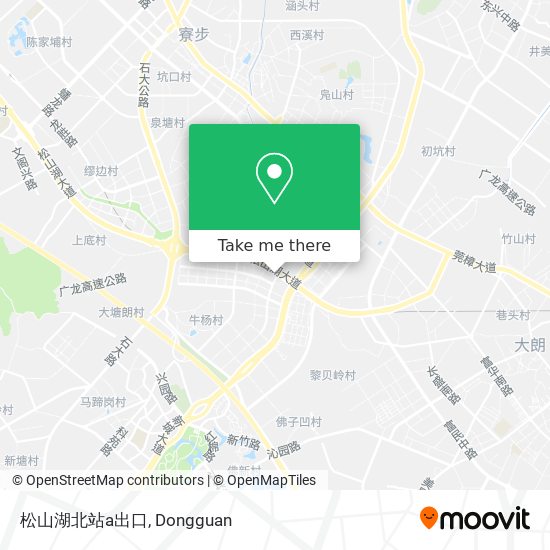松山湖北站a出口 map