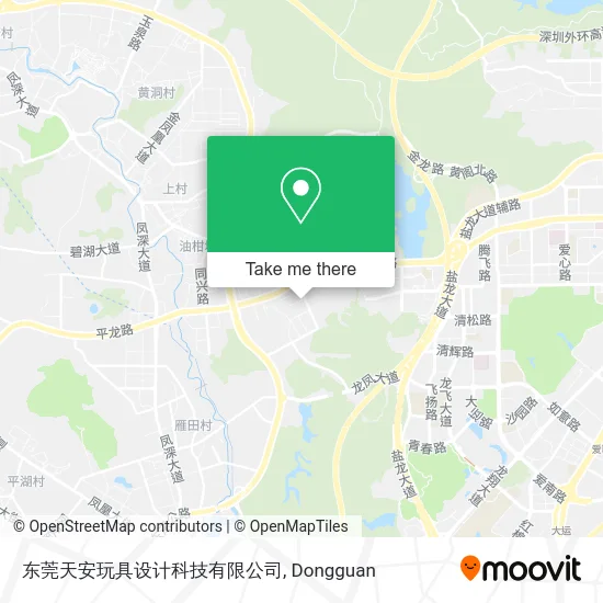 东莞天安玩具设计科技有限公司 map