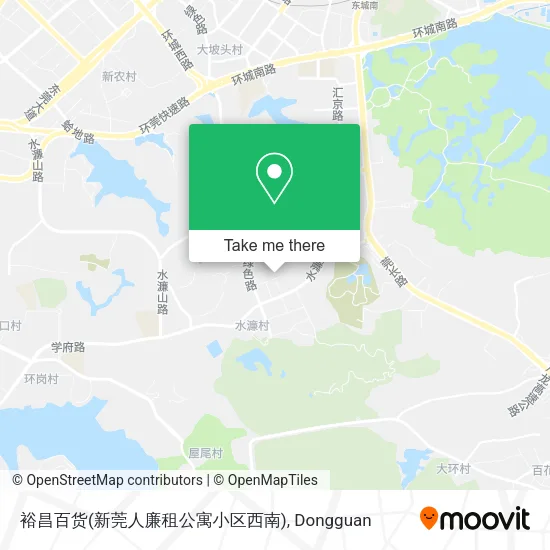 裕昌百货(新莞人廉租公寓小区西南) map