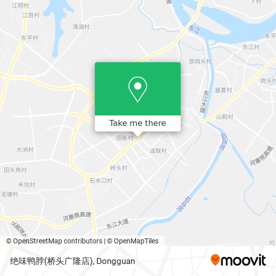 绝味鸭脖(桥头广隆店) map