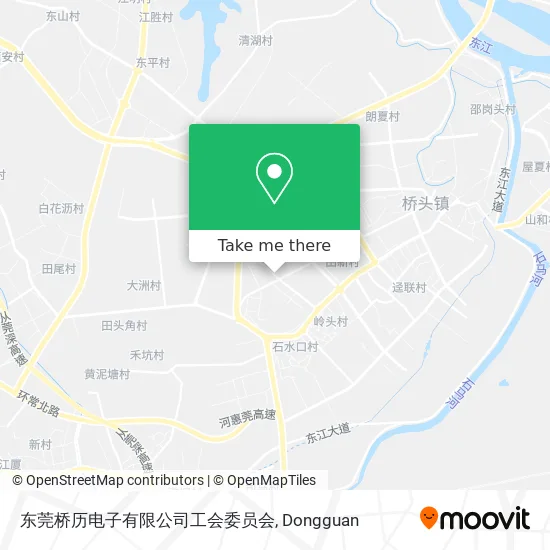 东莞桥历电子有限公司工会委员会 map