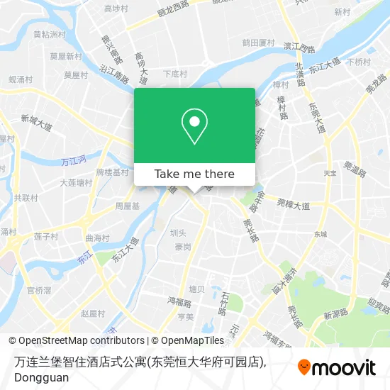万连兰堡智住酒店式公寓(东莞恒大华府可园店) map