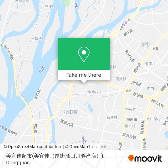 美宜佳超市(美宜佳（厚街涌口月畔湾店）) map