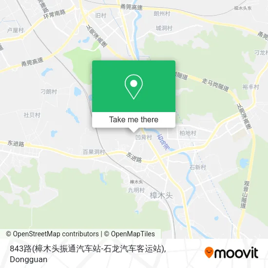843路(樟木头振通汽车站-石龙汽车客运站) map