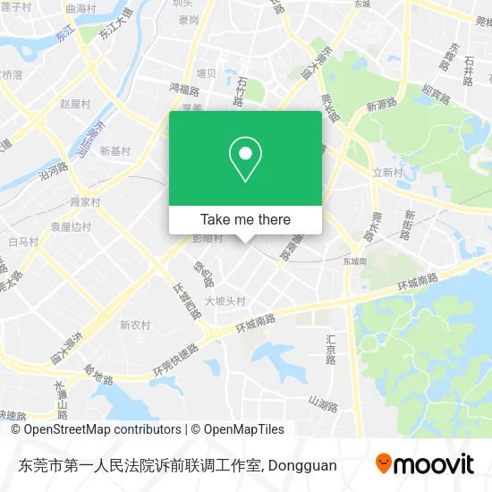 东莞市第一人民法院诉前联调工作室 map
