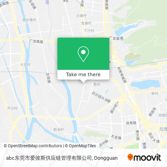 abc东莞市爱彼斯供应链管理有限公司 map