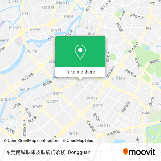 东莞南城肤康皮肤病门诊楼 map