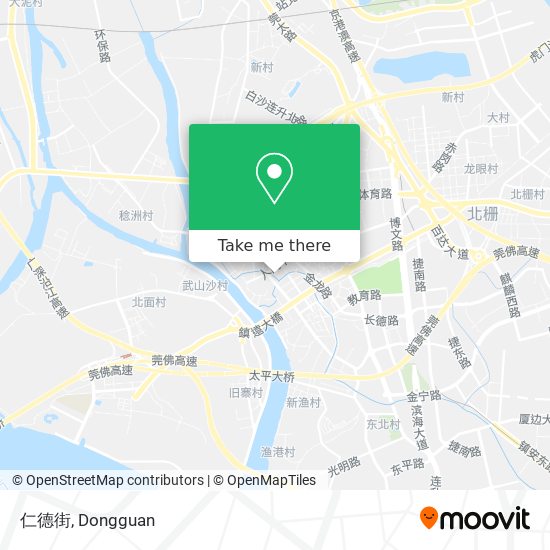 仁德街 map