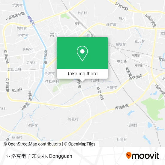 亚洛克电子东莞办 map