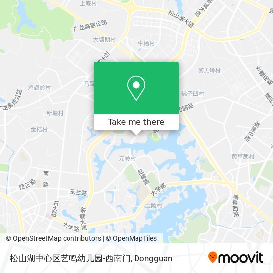 松山湖中心区艺鸣幼儿园-西南门 map