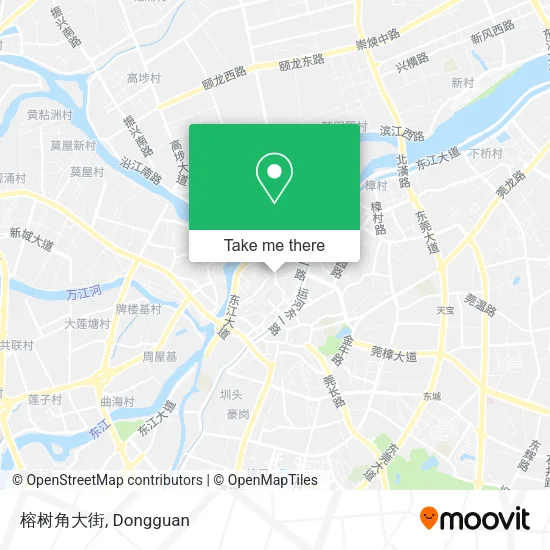 榕树角大街 map