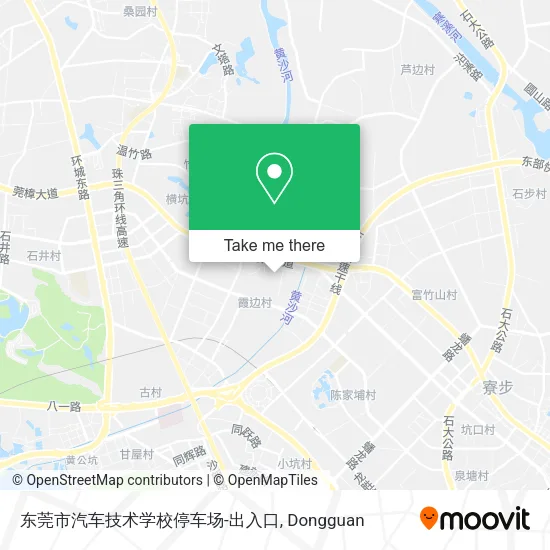 东莞市汽车技术学校停车场-出入口 map