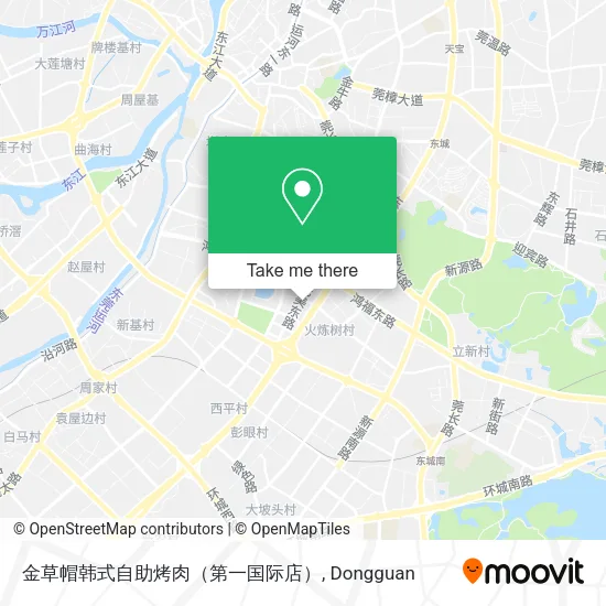 金草帽韩式自助烤肉（第一国际店） map