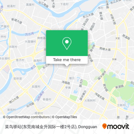 菜鸟驿站(东莞南城金升国际一楼2号店) map