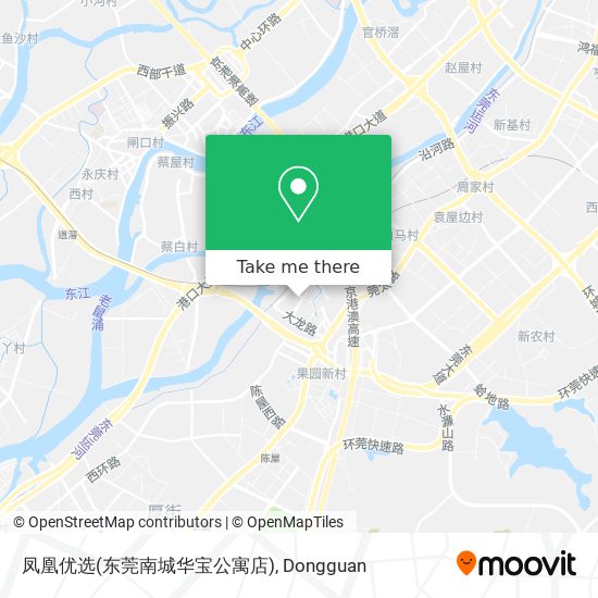 凤凰优选(东莞南城华宝公寓店) map