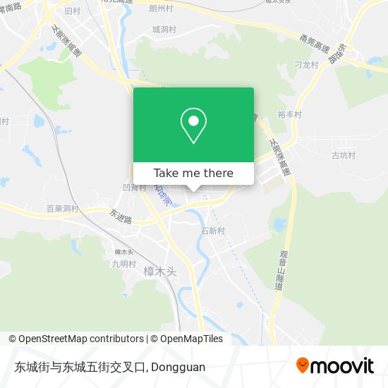 东城街与东城五街交叉口 map