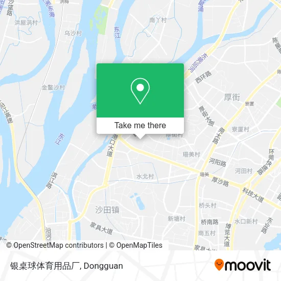 银桌球体育用品厂 map