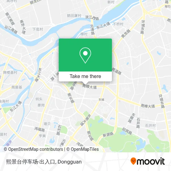 熙景台停车场-出入口 map