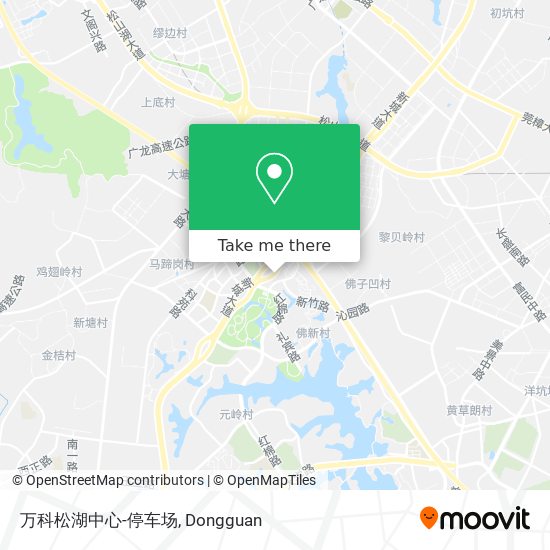 万科松湖中心-停车场 map