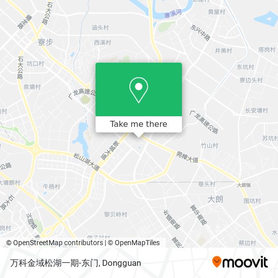 万科金域松湖一期-东门 map
