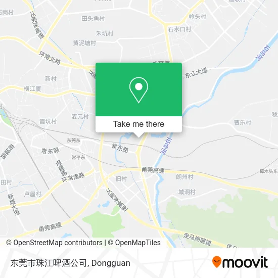 东莞市珠江啤酒公司 map