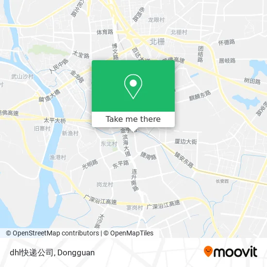 dhl快递公司 map