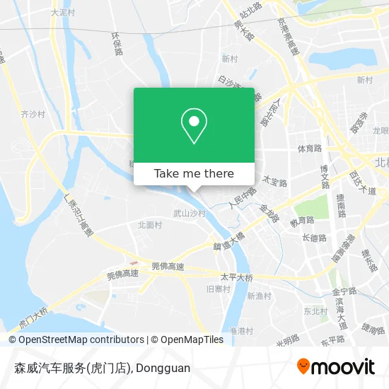 森威汽车服务(虎门店) map