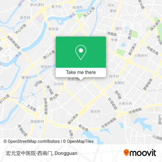 宏元堂中医院-西南门 map