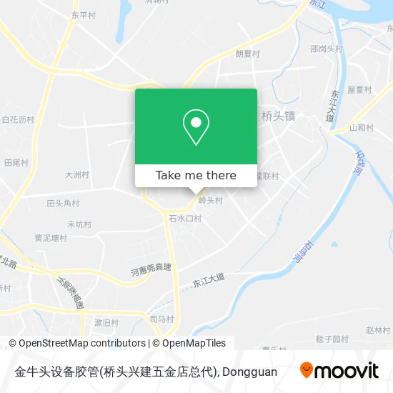 金牛头设备胶管(桥头兴建五金店总代) map