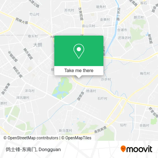 鸽士锋-东南门 map