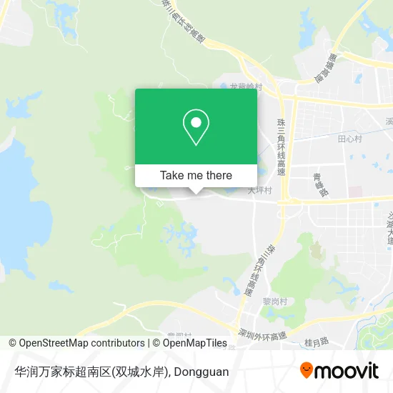 华润万家标超南区(双城水岸) map