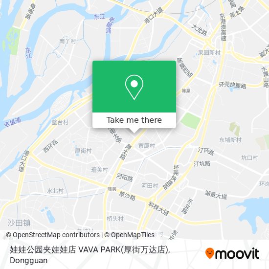 娃娃公园夹娃娃店 VAVA PARK(厚街万达店) map