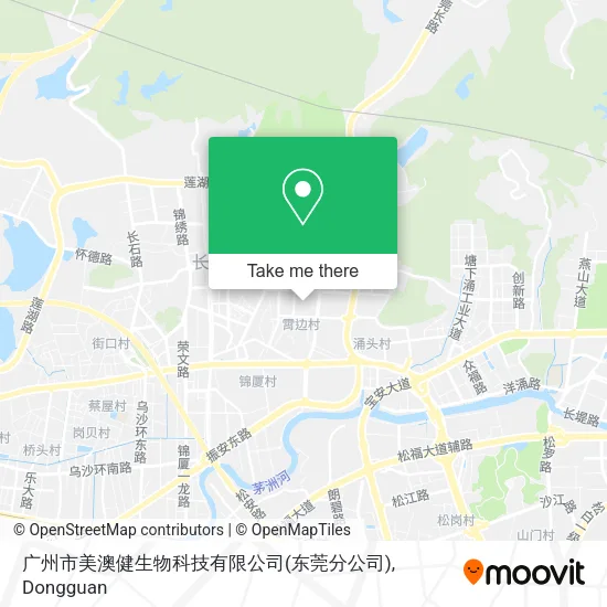 广州市美澳健生物科技有限公司(东莞分公司) map