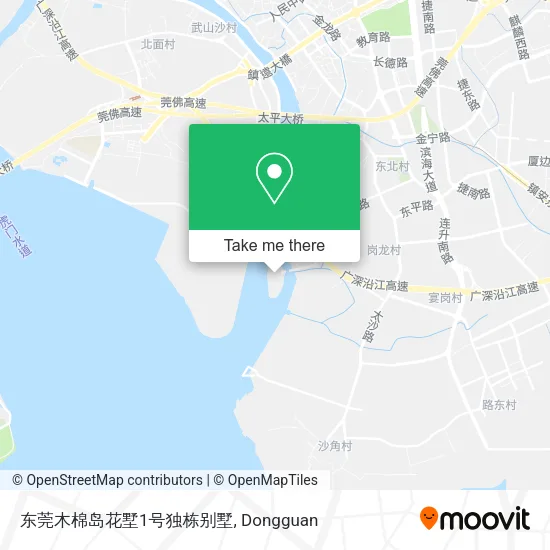 东莞木棉岛花墅1号独栋别墅 map