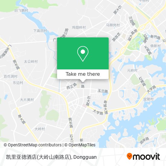 凯里亚德酒店(大岭山南路店) map