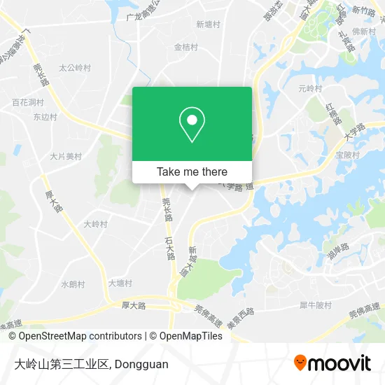 大岭山第三工业区 map