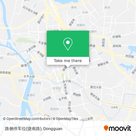 路侧停车位(捷南路) map