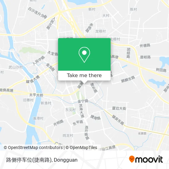 路侧停车位(捷南路) map