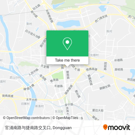 官涌南路与捷南路交叉口 map