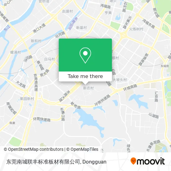 东莞南城联丰标准板材有限公司 map