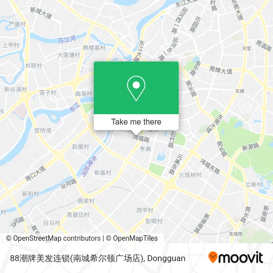 88潮牌美发连锁(南城希尔顿广场店) map