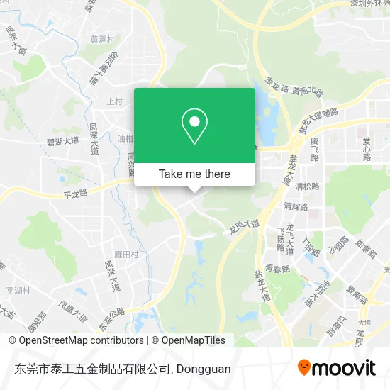 东莞市泰工五金制品有限公司 map