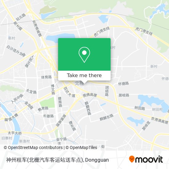 神州租车(北栅汽车客运站送车点) map