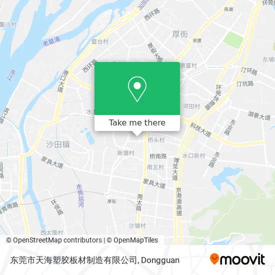东莞市天海塑胶板材制造有限公司 map